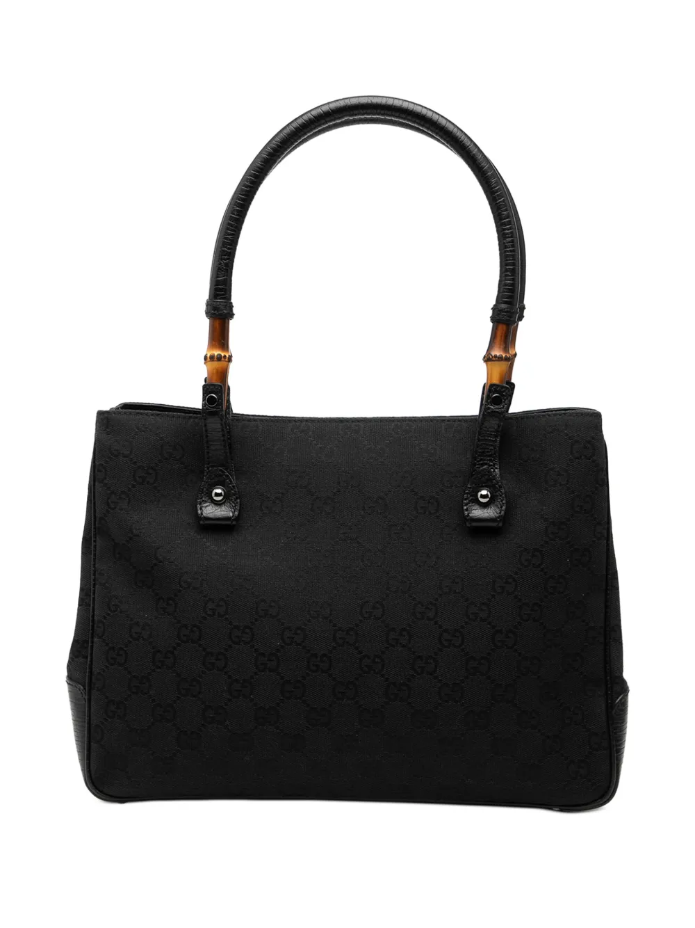 Gucci Pre-Owned 2000-2015 GG Canvas Bamboo tote bag - Nero