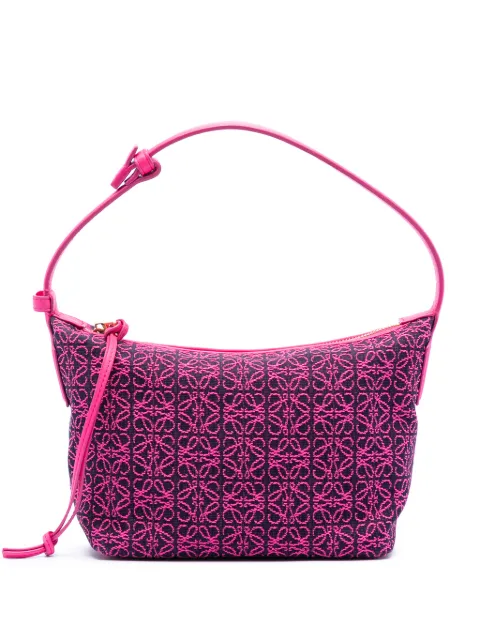 Loewe Pre-Owned Anagram Cubi 帆布小号手提包（2021年典藏款）