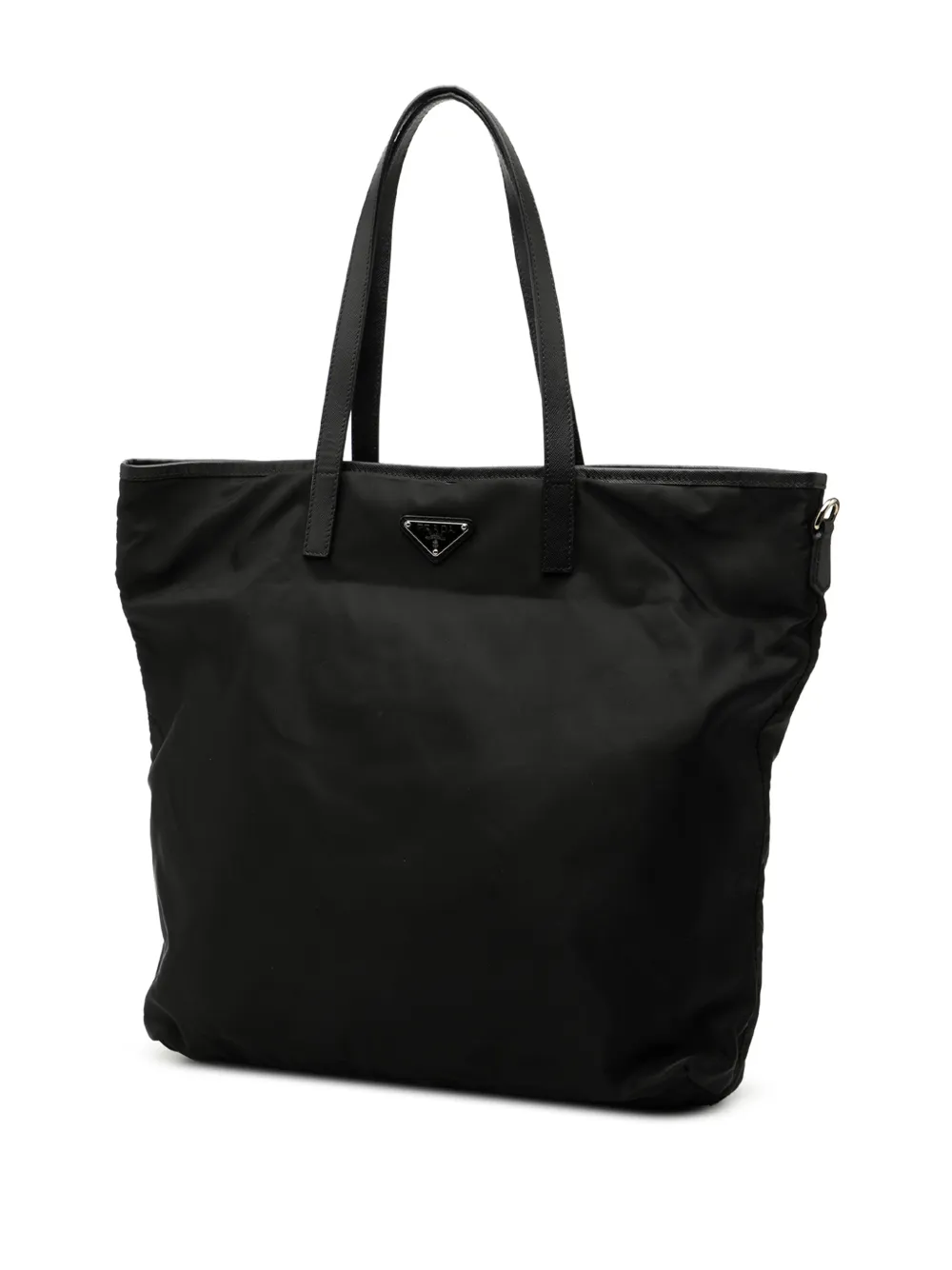 2013-2025 Saffiano Trimmed Tessuto Applique Tote Bag