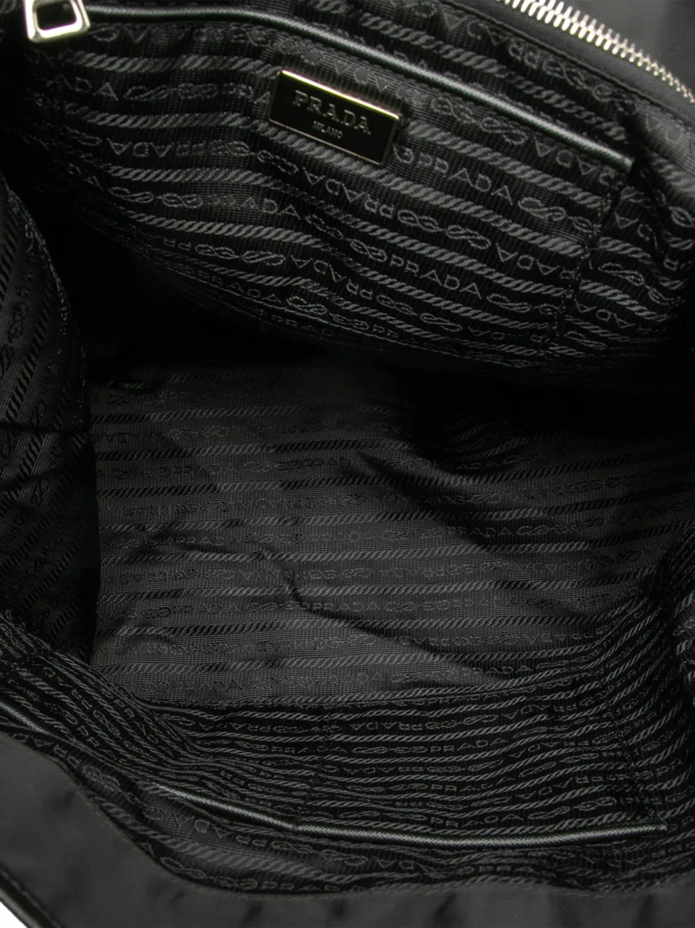 2013-2025 Saffiano Trimmed Tessuto Applique Tote Bag