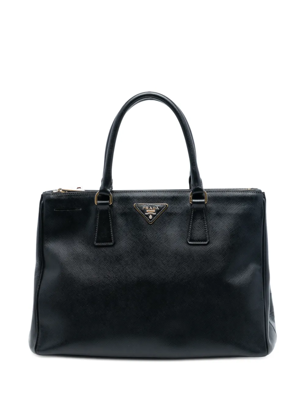 Prada Pre-Owned 2013-2025 Medium Saffiano Lux Galleria Double Zip satchel - Nero