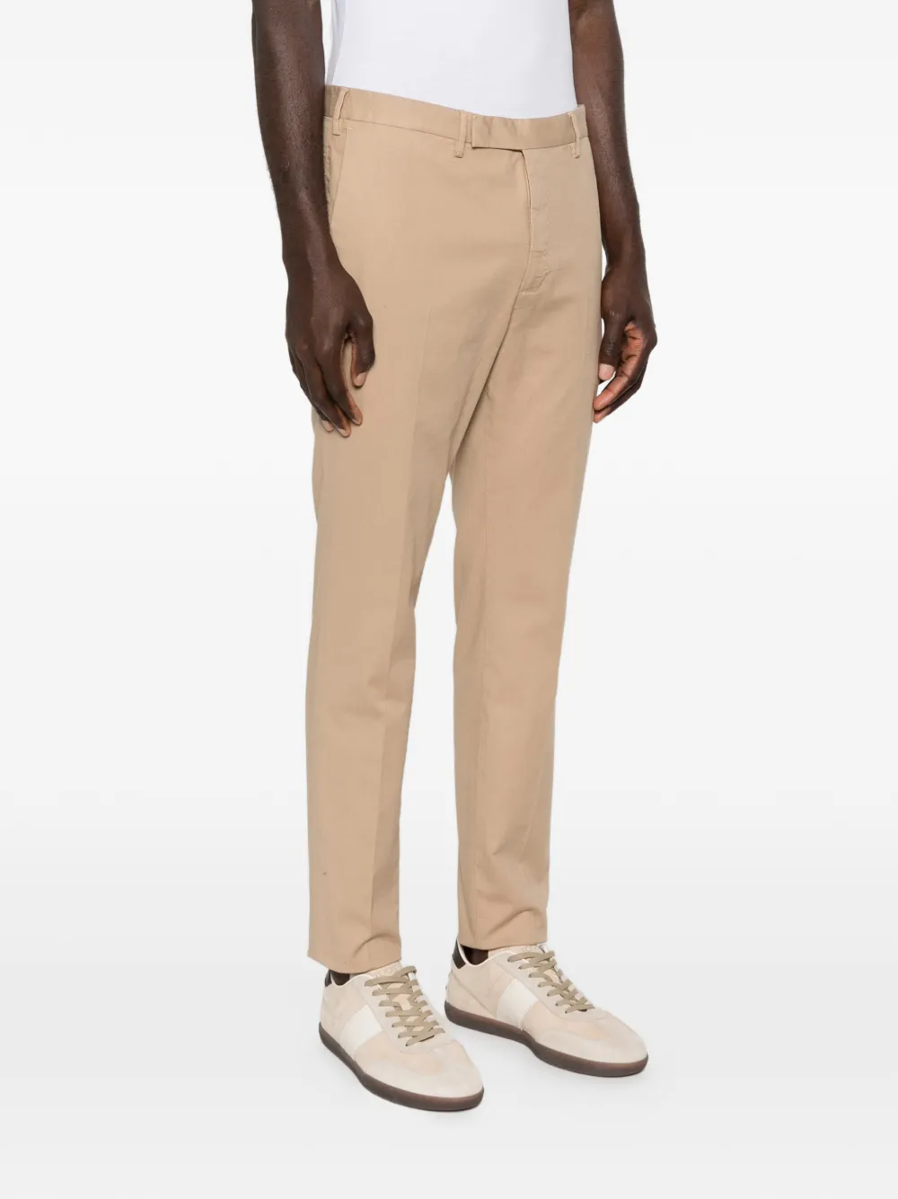slowear Broek met riemlussen Beige