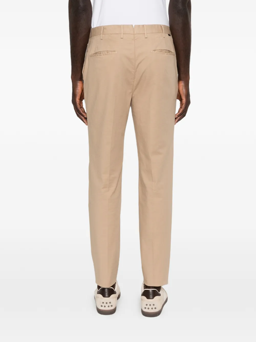 slowear Broek met riemlussen Beige