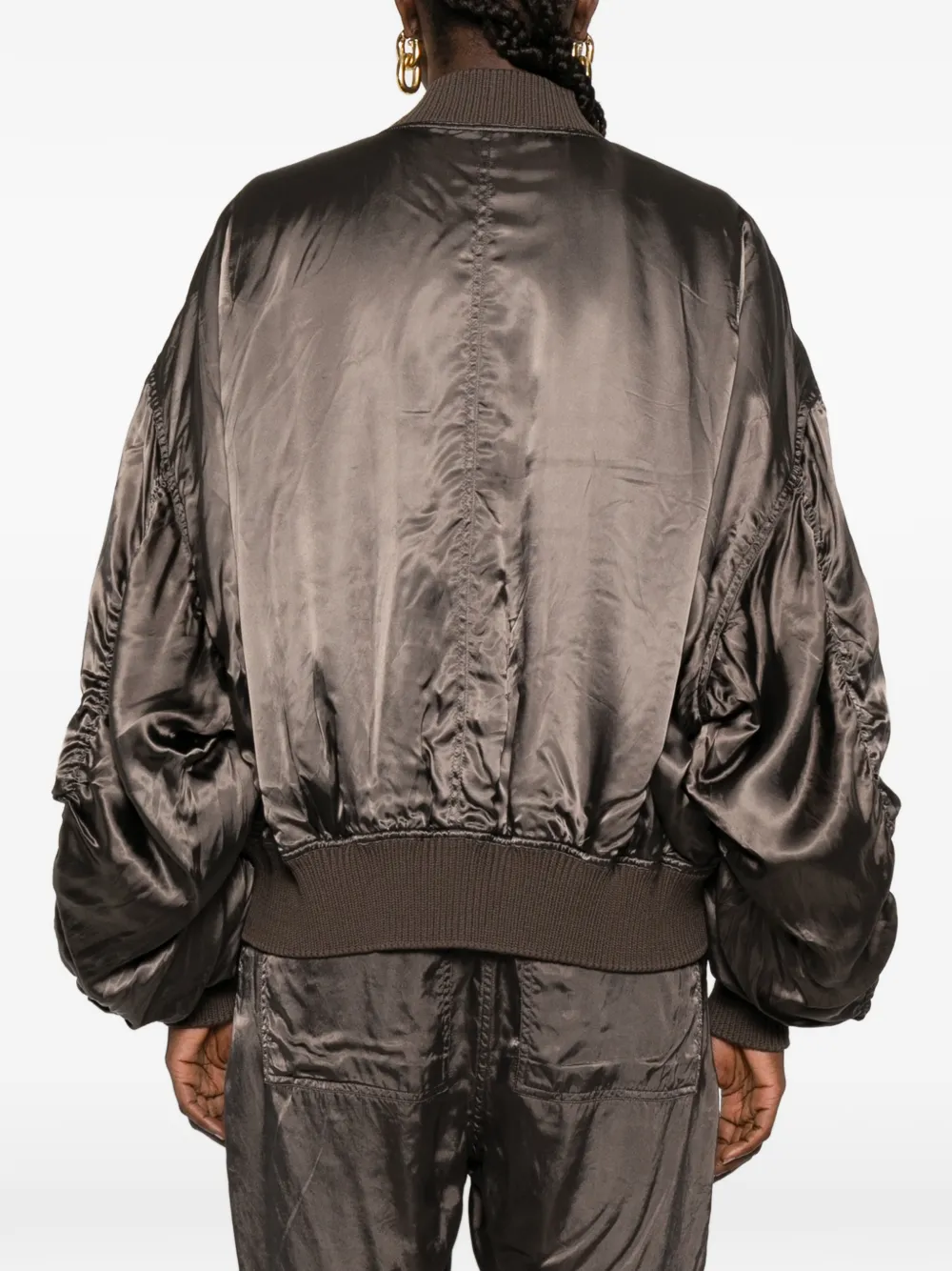 Rick Owens Bomberjack met rits Bruin
