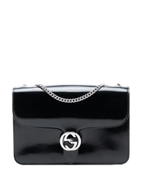 Gucci Pre-Owned 2016-2026 Medium Polished Calfskin Dollar Interlocking G crossbody bag