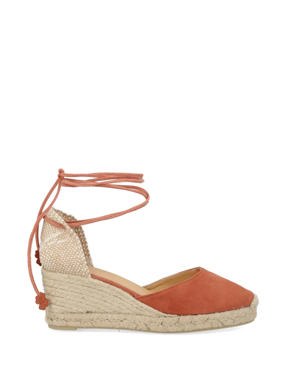 Castañer Carina espadrilles met sleehak Oranje