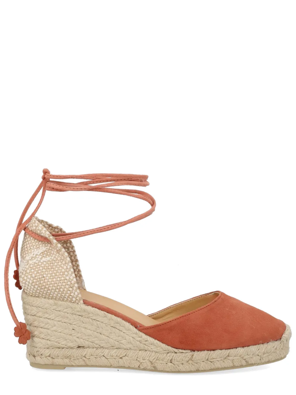 Castañer Carina espadrilles met sleehak Oranje