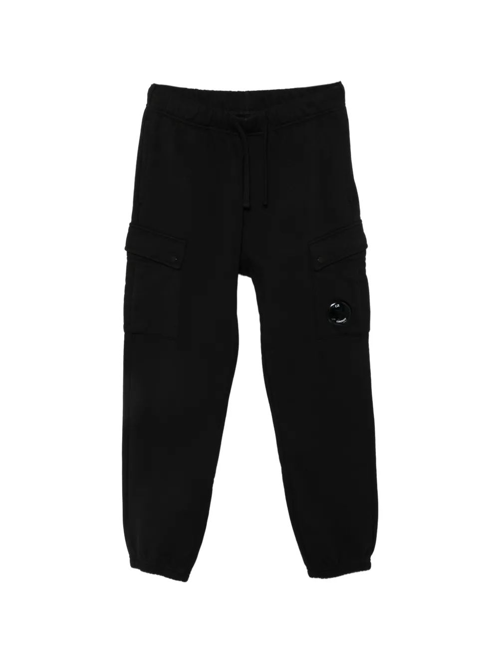 C.P. Company Kids Lens-detail cargo-pocket track pants - Nero