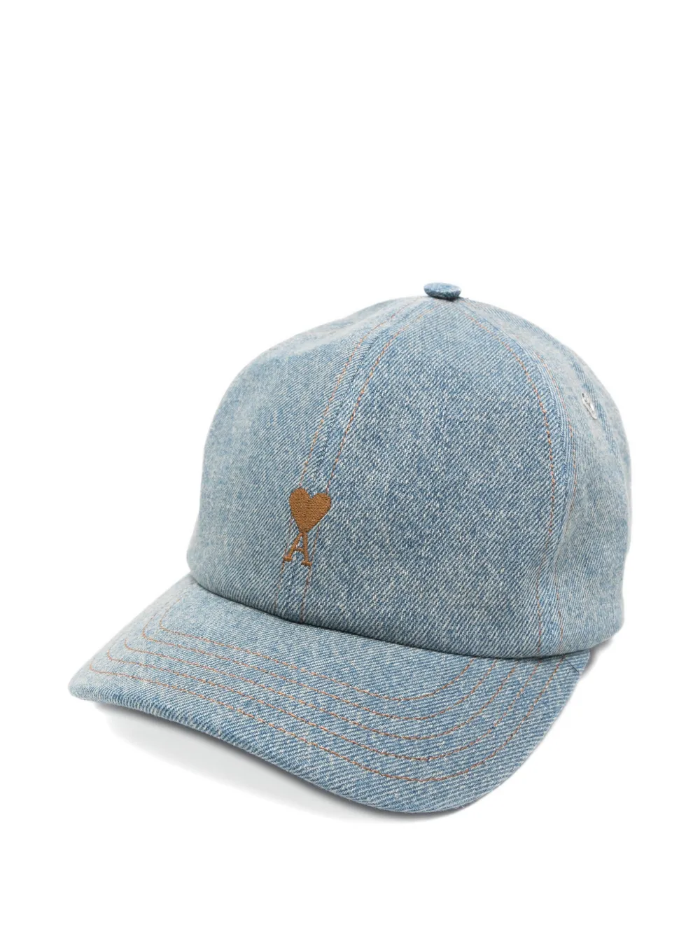 AMI Paris logo baseball hat - Blu
