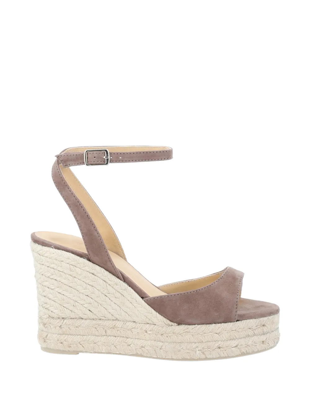Castañer Brook suede wedge espadrilles - Toni neutri