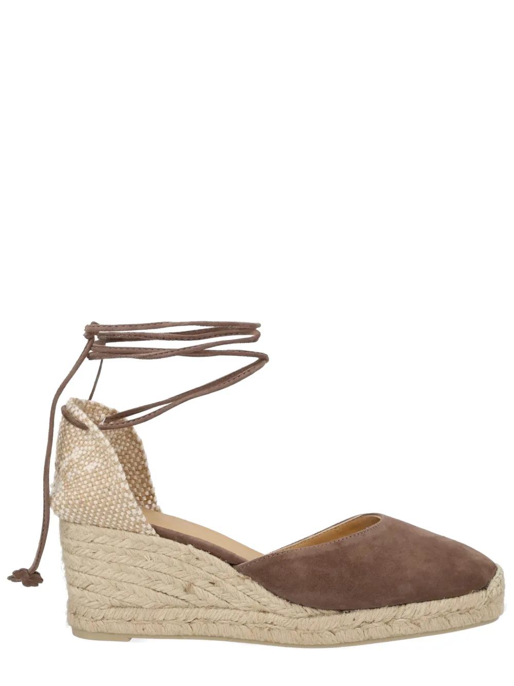 Castañer Carina espadrilles met sleehak Bruin
