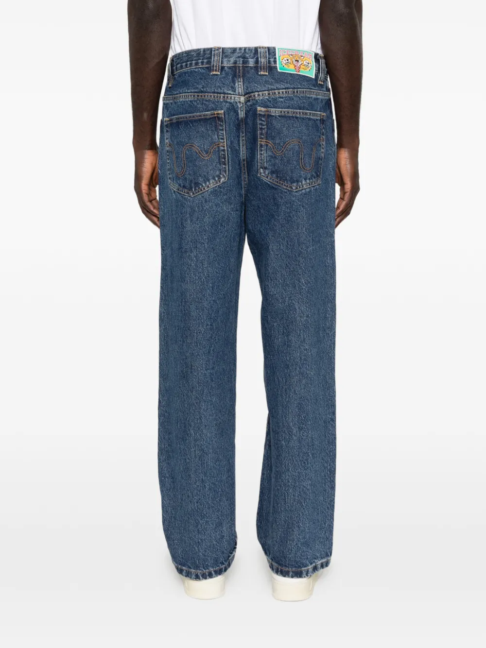 ICECREAM Double Scoop jeans met hond Blauw