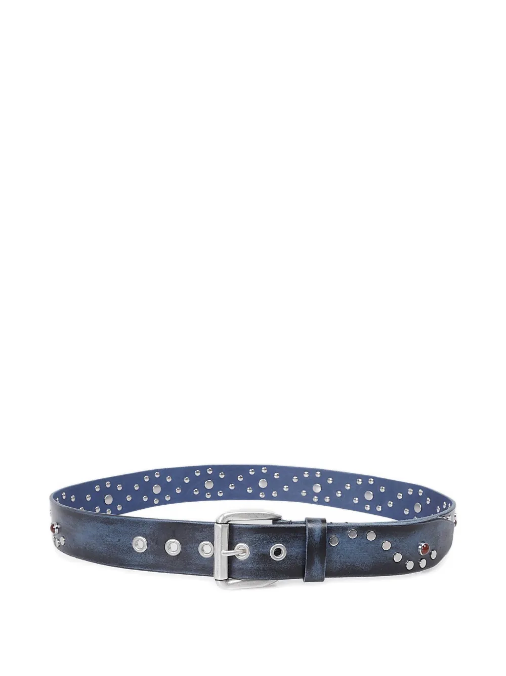 OUR LEGACY Vortex leather belt - Blu