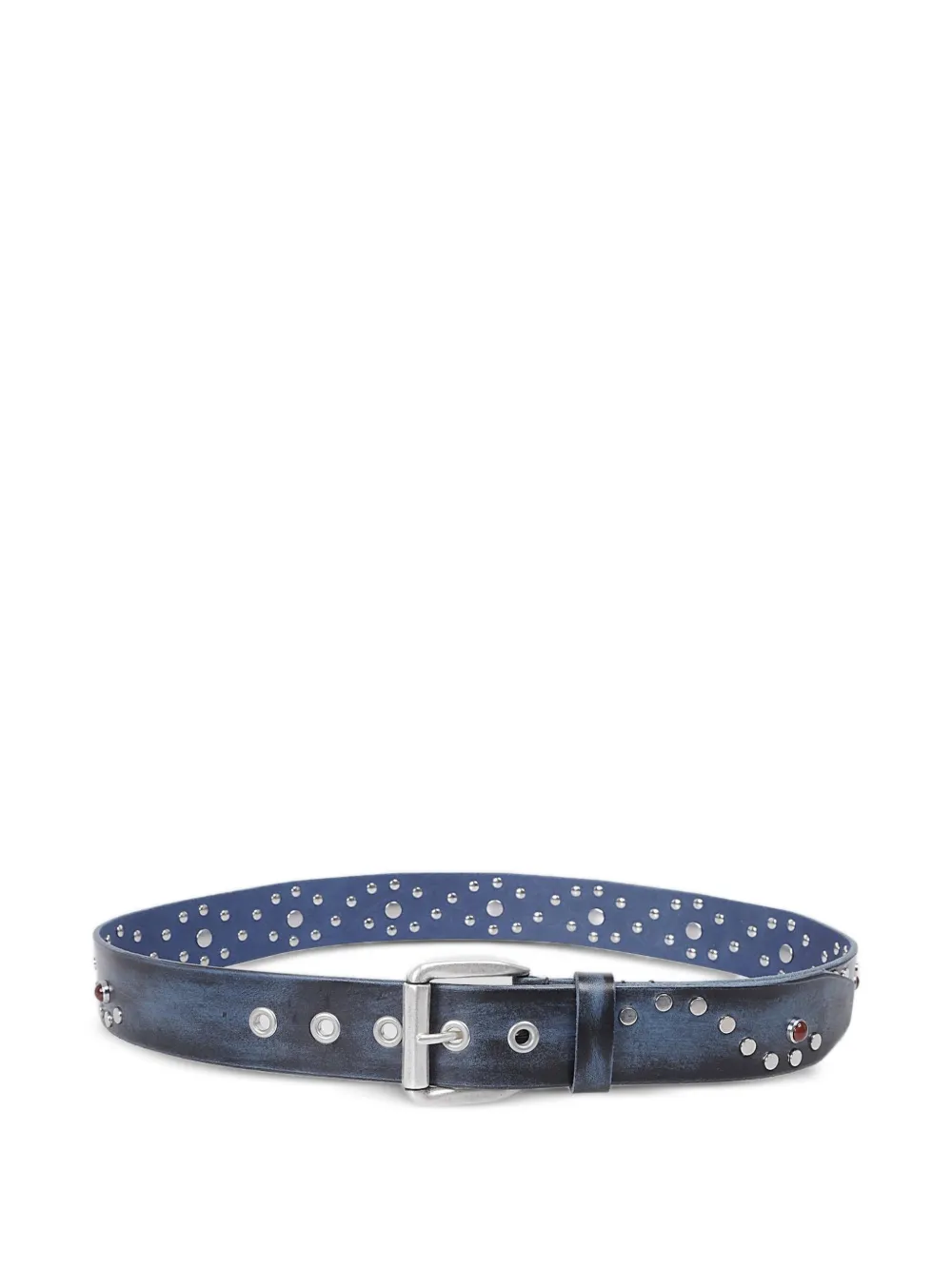 OUR LEGACY Vortex leather belt - Blu