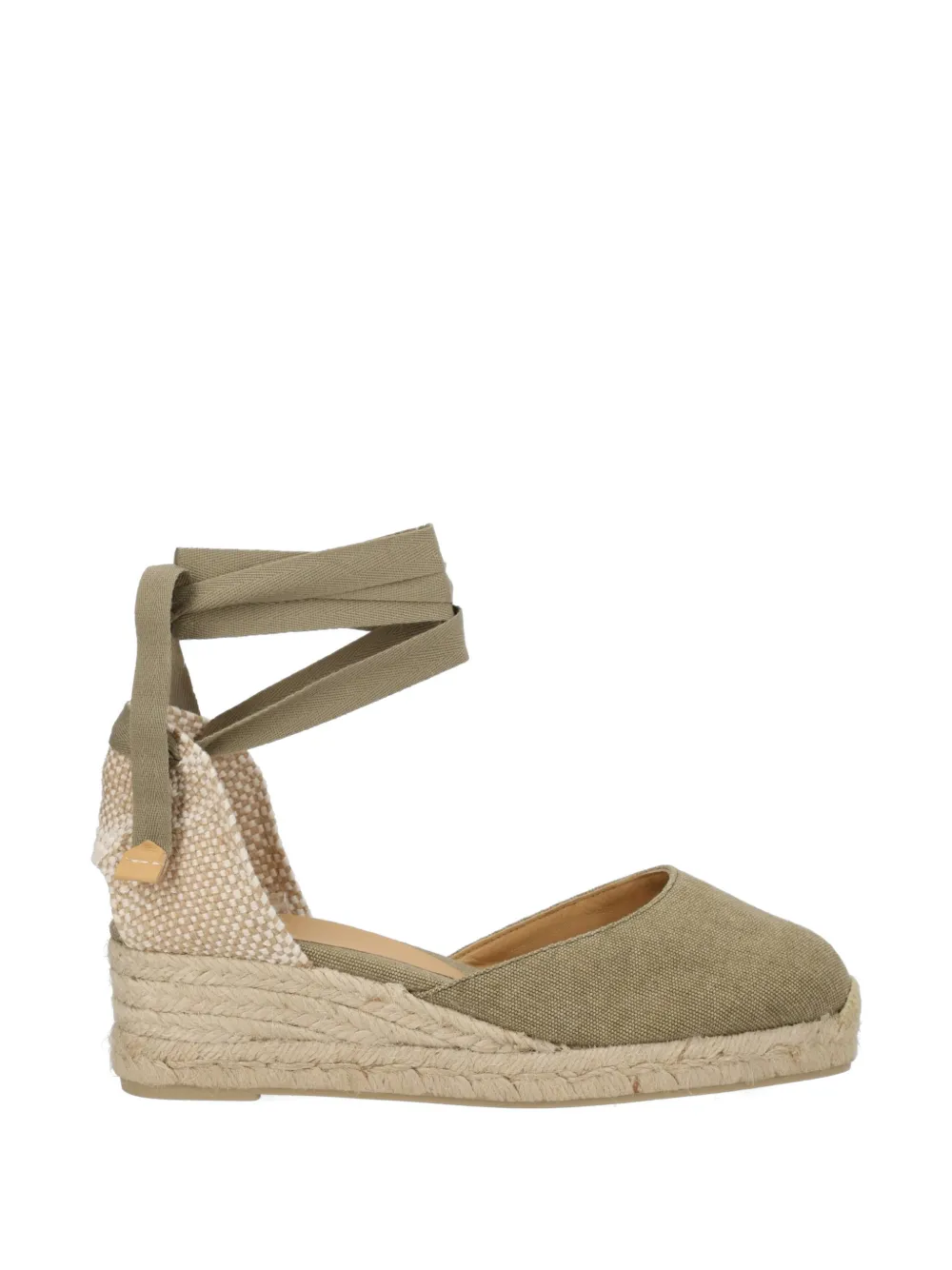 Castañer tie-fastening wedge espadrilles - Verde