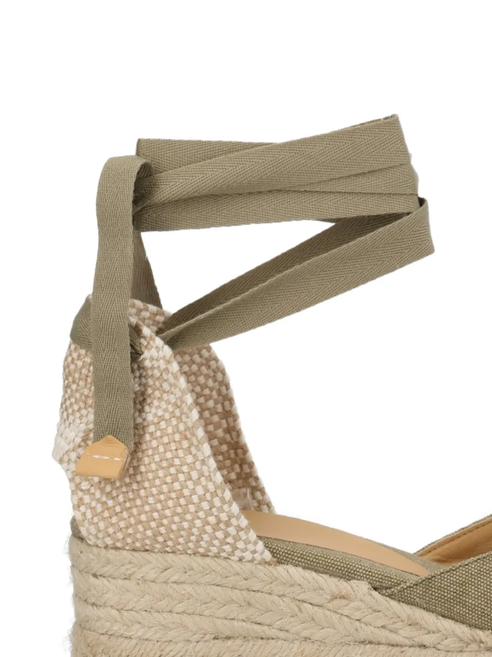 Castañer Espadrilles met gestrikte sluiting Groen