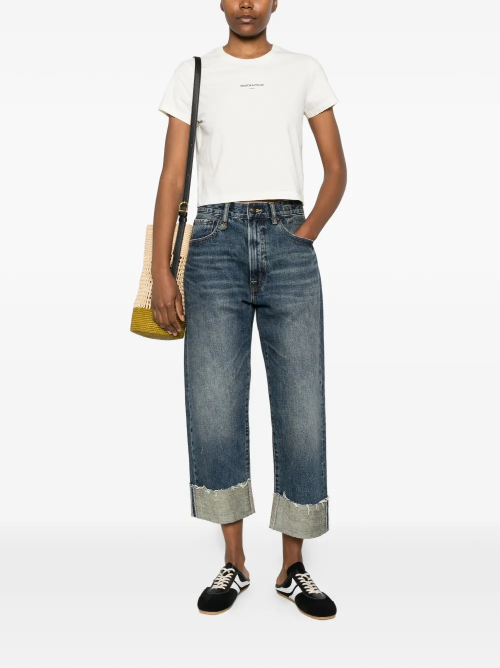  Maison Kitsuné Logo T-shirt - Neutrals 