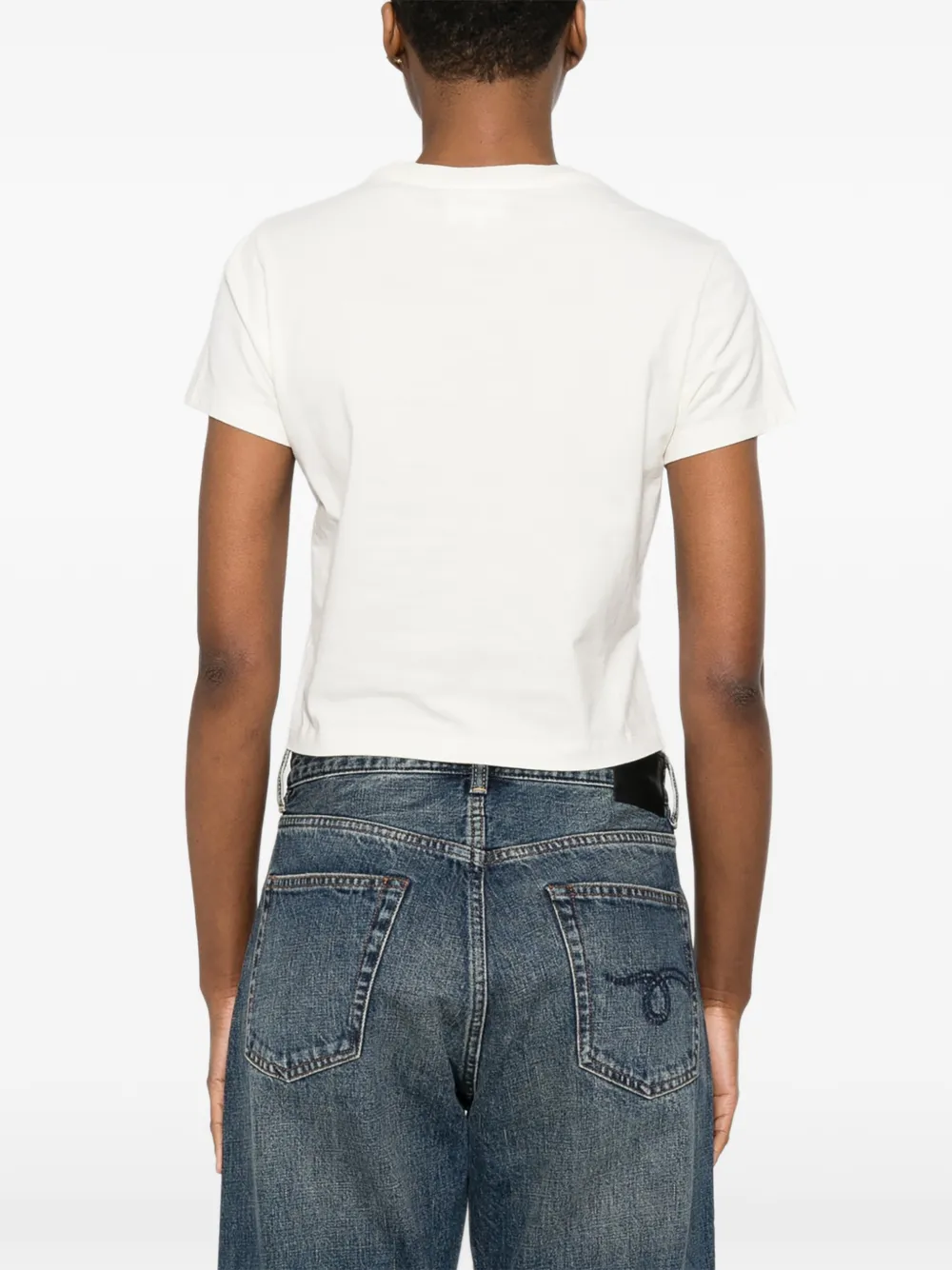 Maison Kitsuné T-shirt met logo Beige