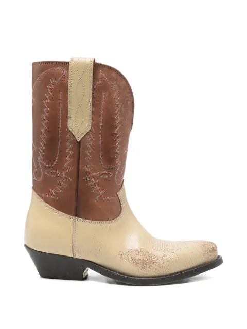 Golden Goose  Wish Star embroidered cowboy boots