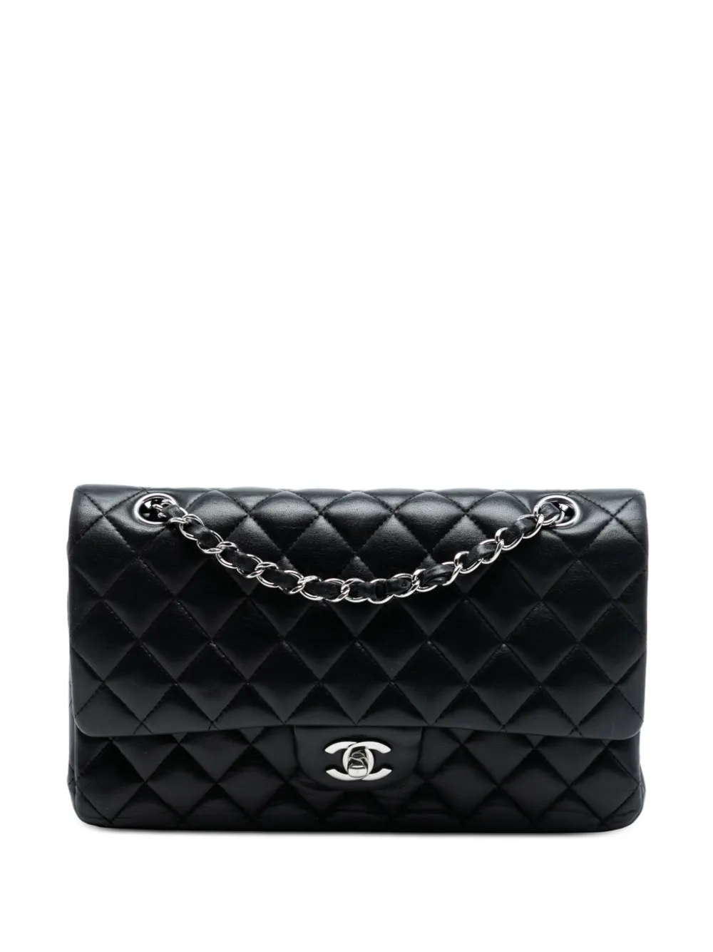 CHANEL Pre-Owned 2016-2017 Medium Classic Lambskin Double Flap shoulder bag - Nero