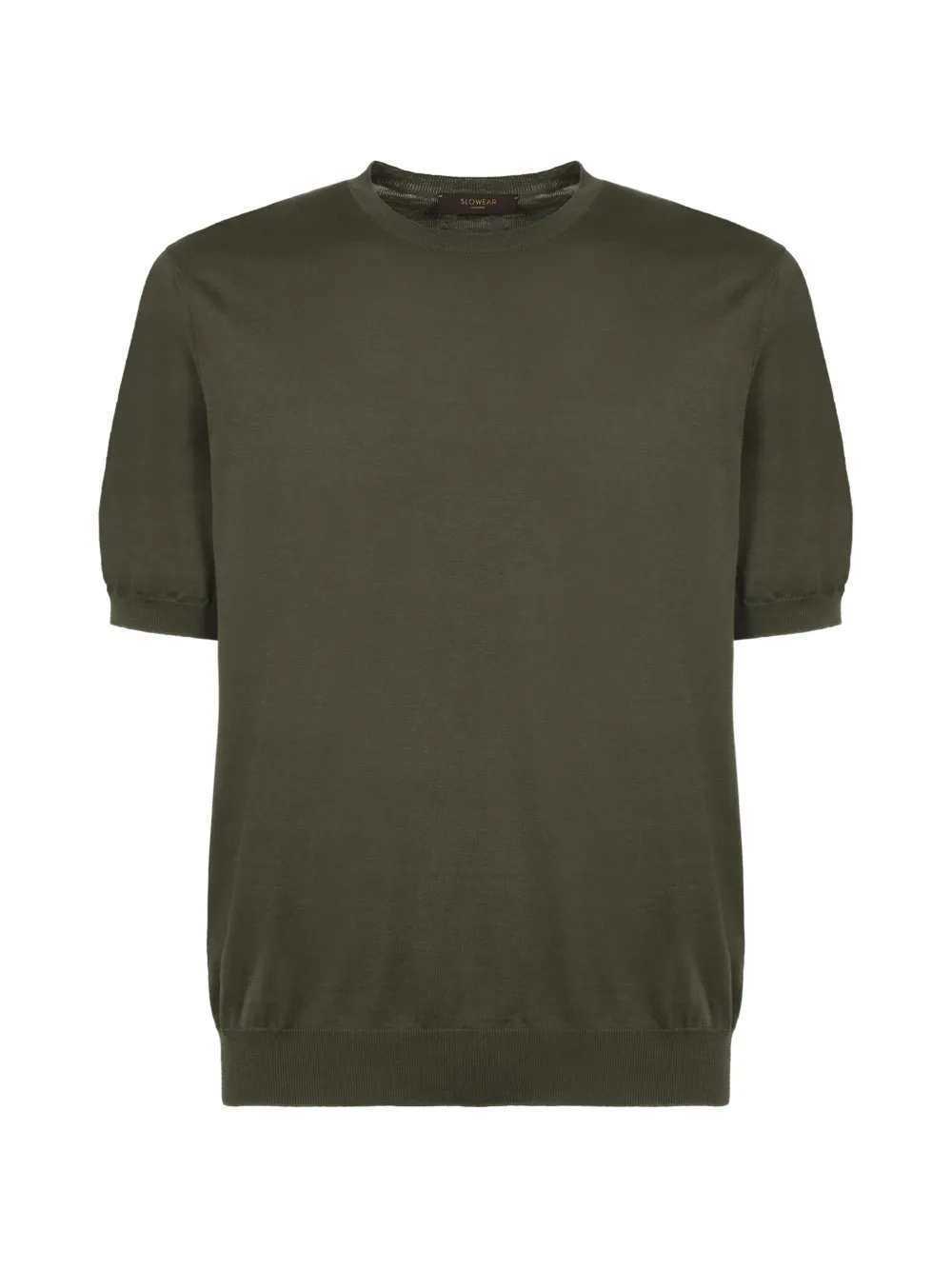 slowear short-sleeve ribbed sweater - Grün