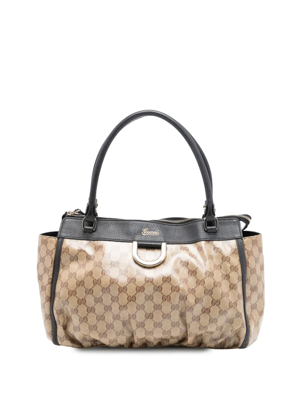 Gucci Pre-Owned 2016-2026 GG Crystal Abbey D Ring tote bag - Marrone