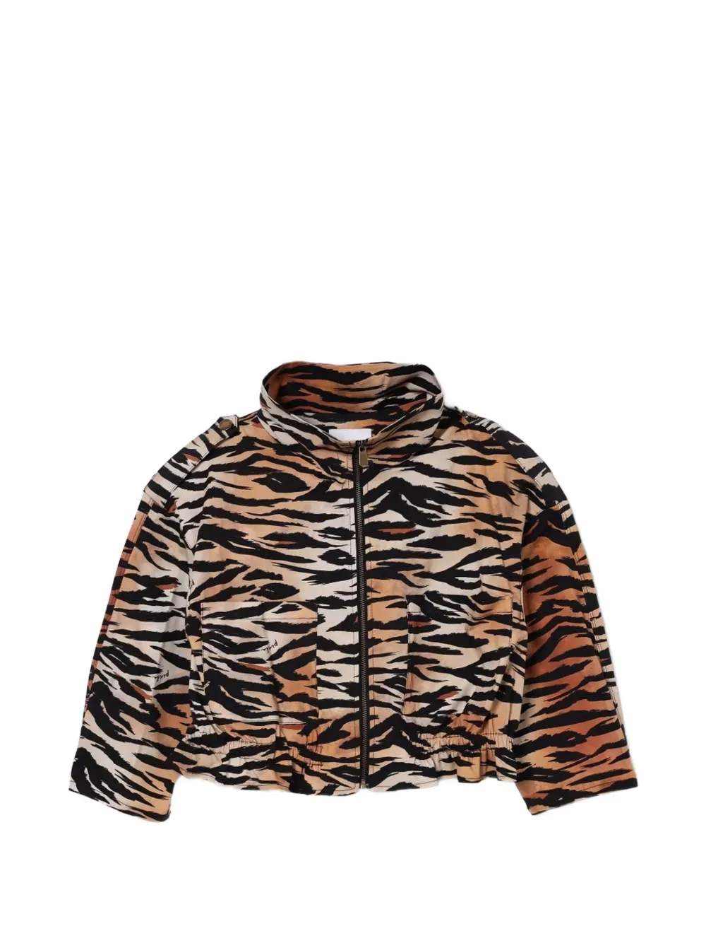 Pinko Kids tiger-print jacket - Toni neutri