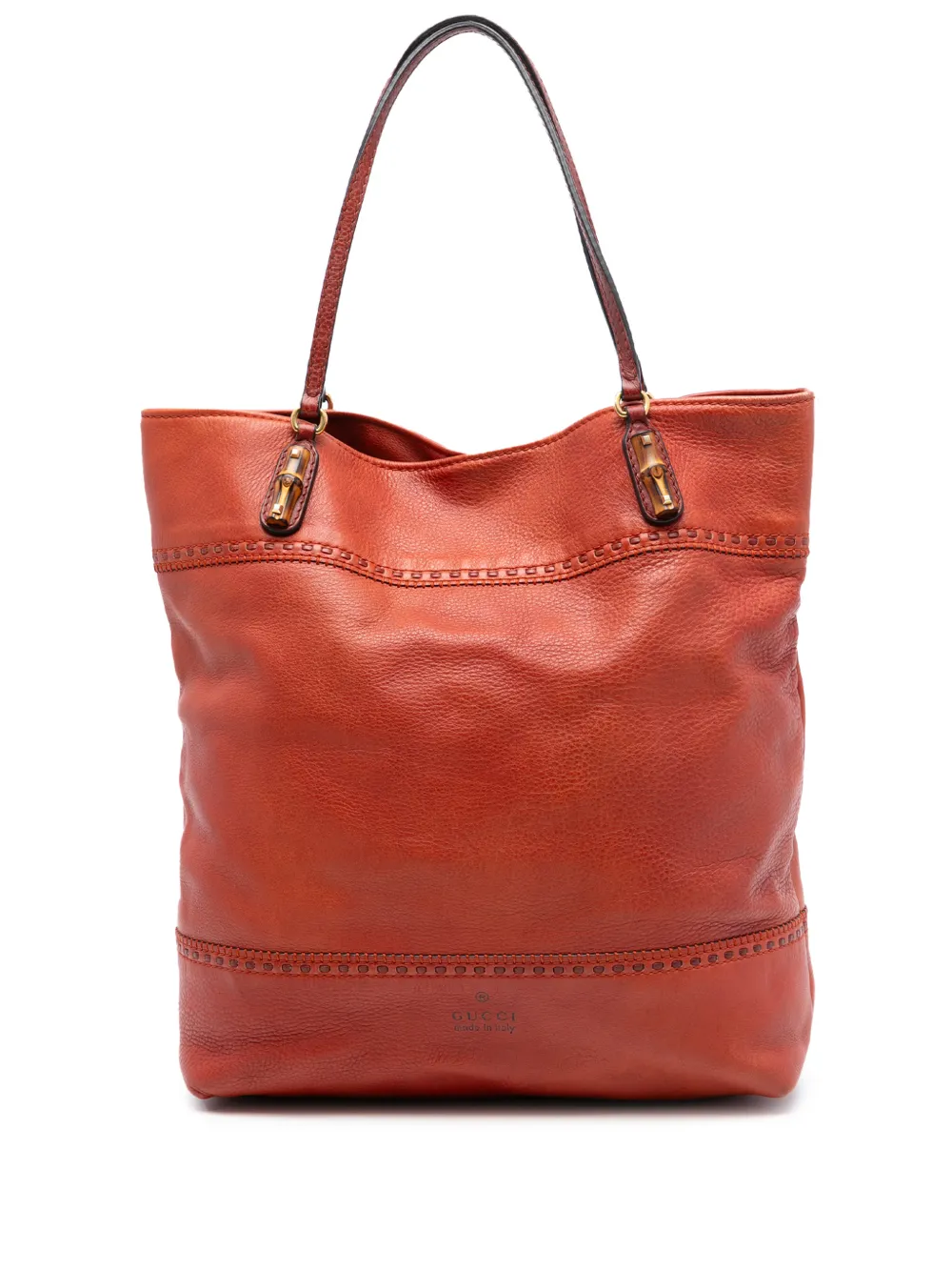 Gucci Pre-Owned 2016-2026 Large Leather Laidback Crafty tote bag - Arancione