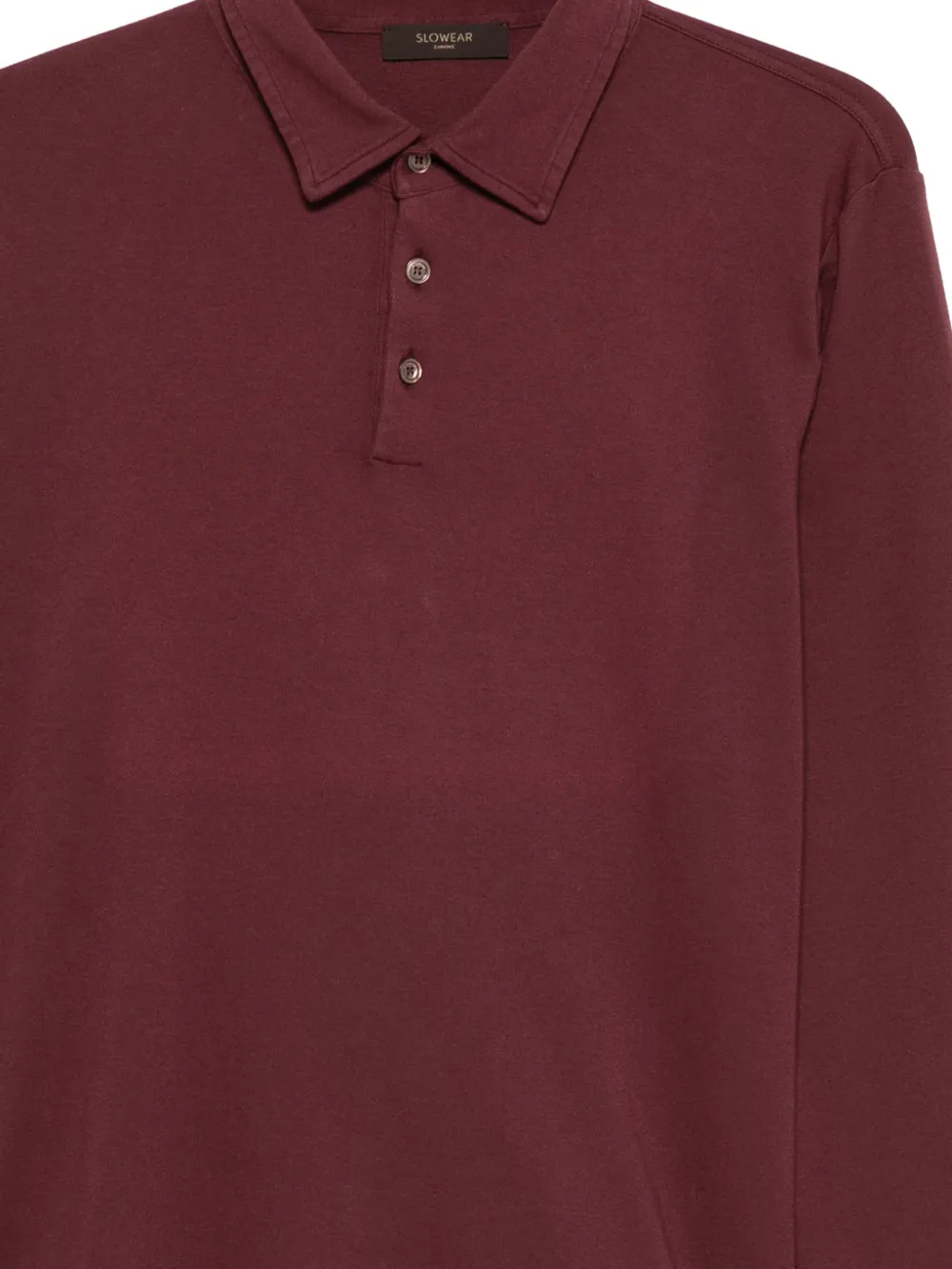 Zanone Poloshirt met knopen Rood