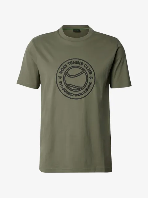 BOSS playera con motivo de tenis