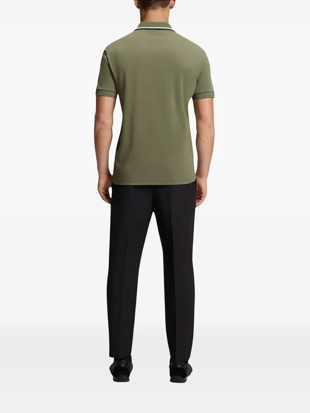 BOSS Paddy katoenen slim-fit poloshirt Groen