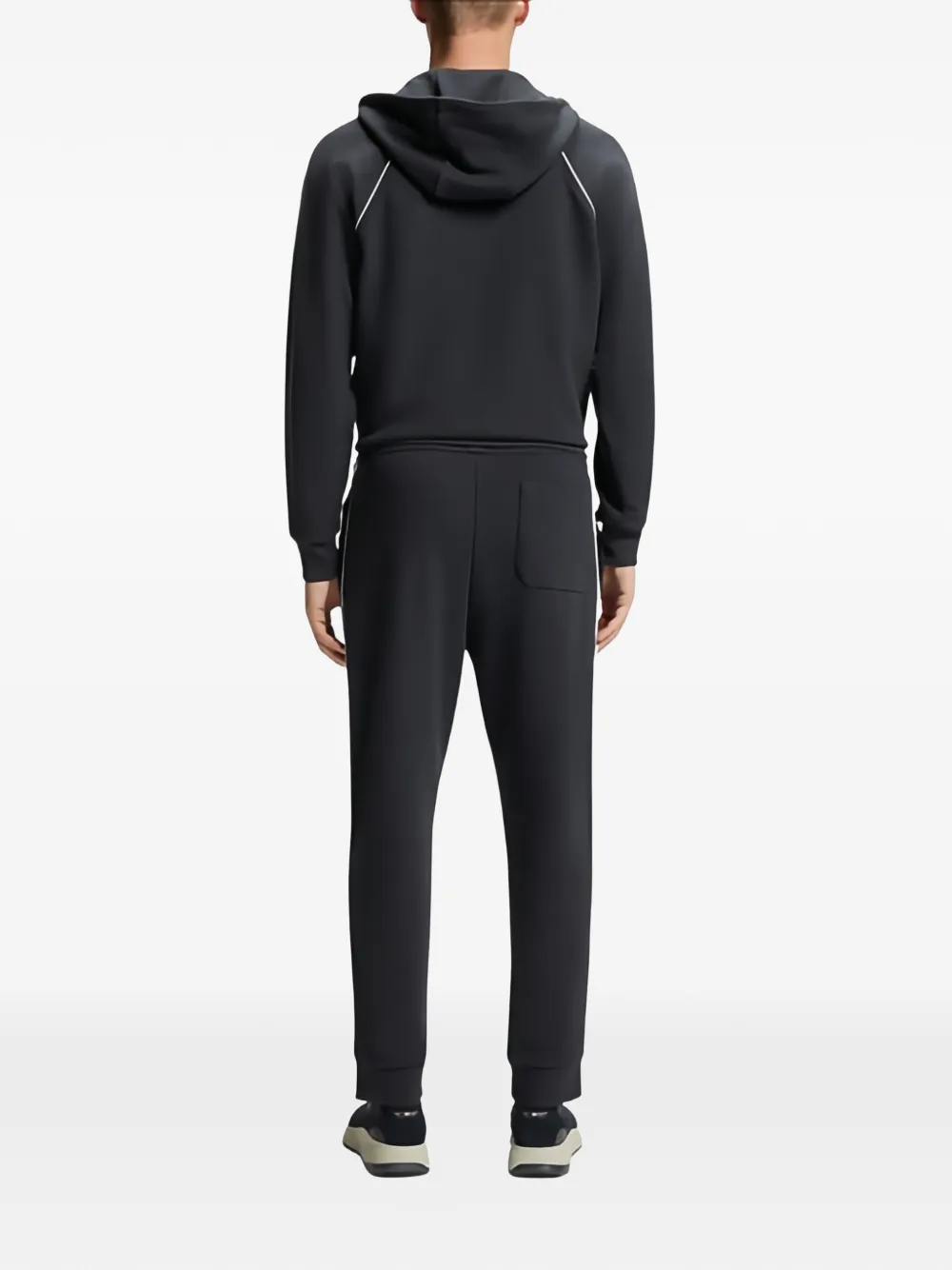 BOSS Trainingsbroek met afwerking in een katoenen blend Blauw
