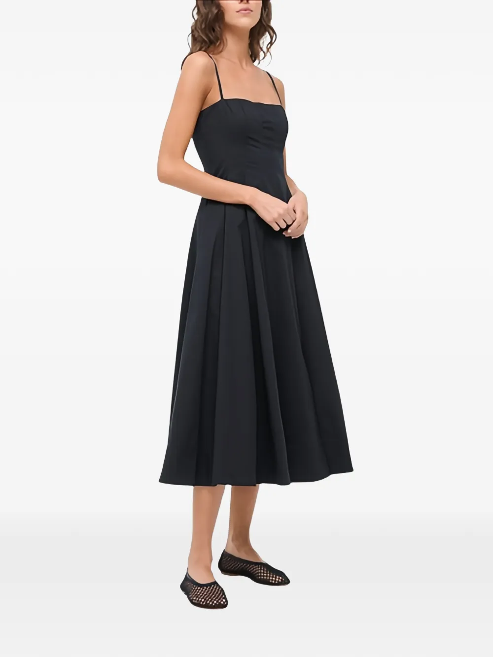 STAUD Wylie jurk Zwart