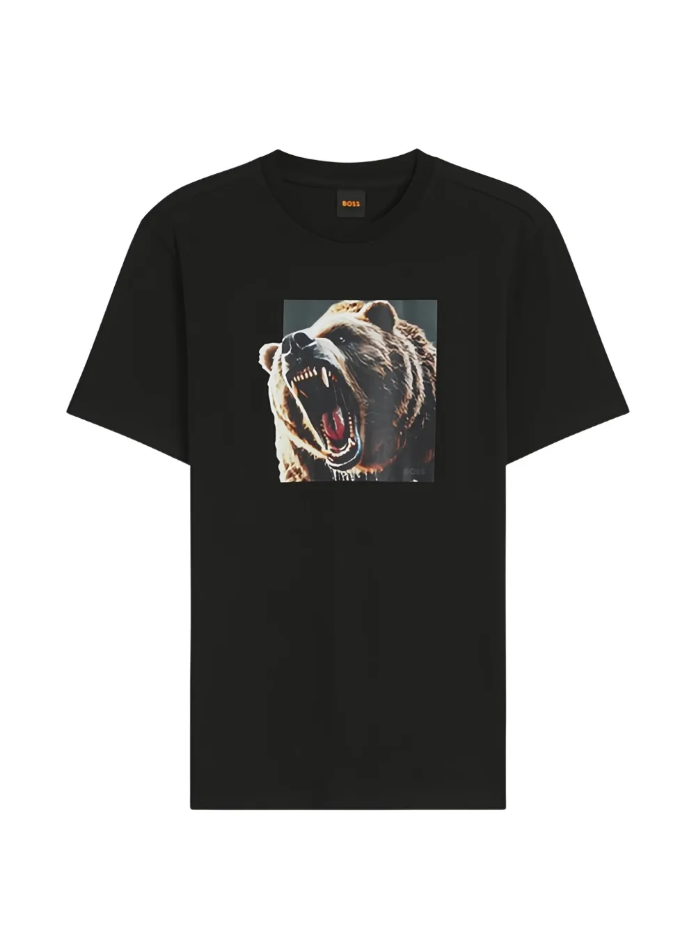 Hugo Boss Bear-print T-shirt In Black