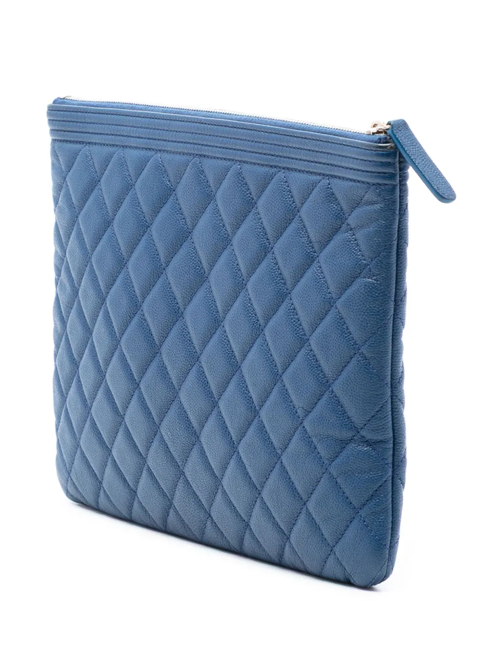 2016-2017 Medium Quilted Caviar Boy O Case Clutch Bag