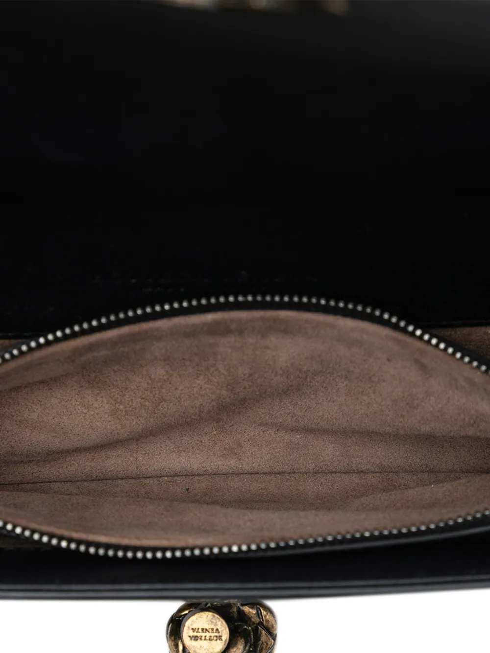 2012-2025 Karung Trimmed Knit Intrecciato Knot Clutch On Chain Crossbody Bag