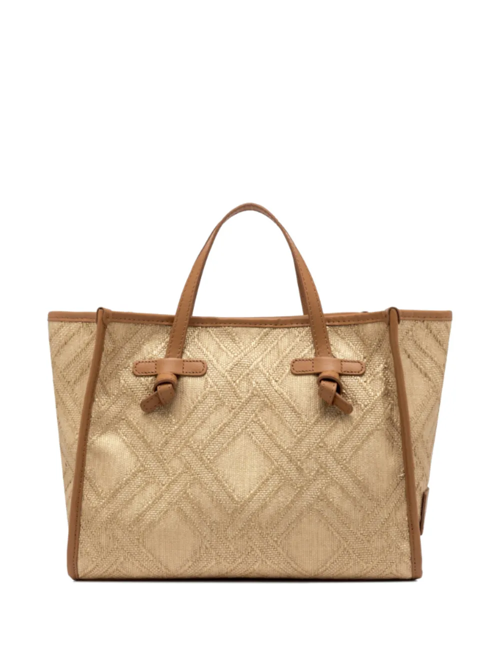 GIANNI CHIARINI Marcella 32 shopper met geknoopt detail Beige