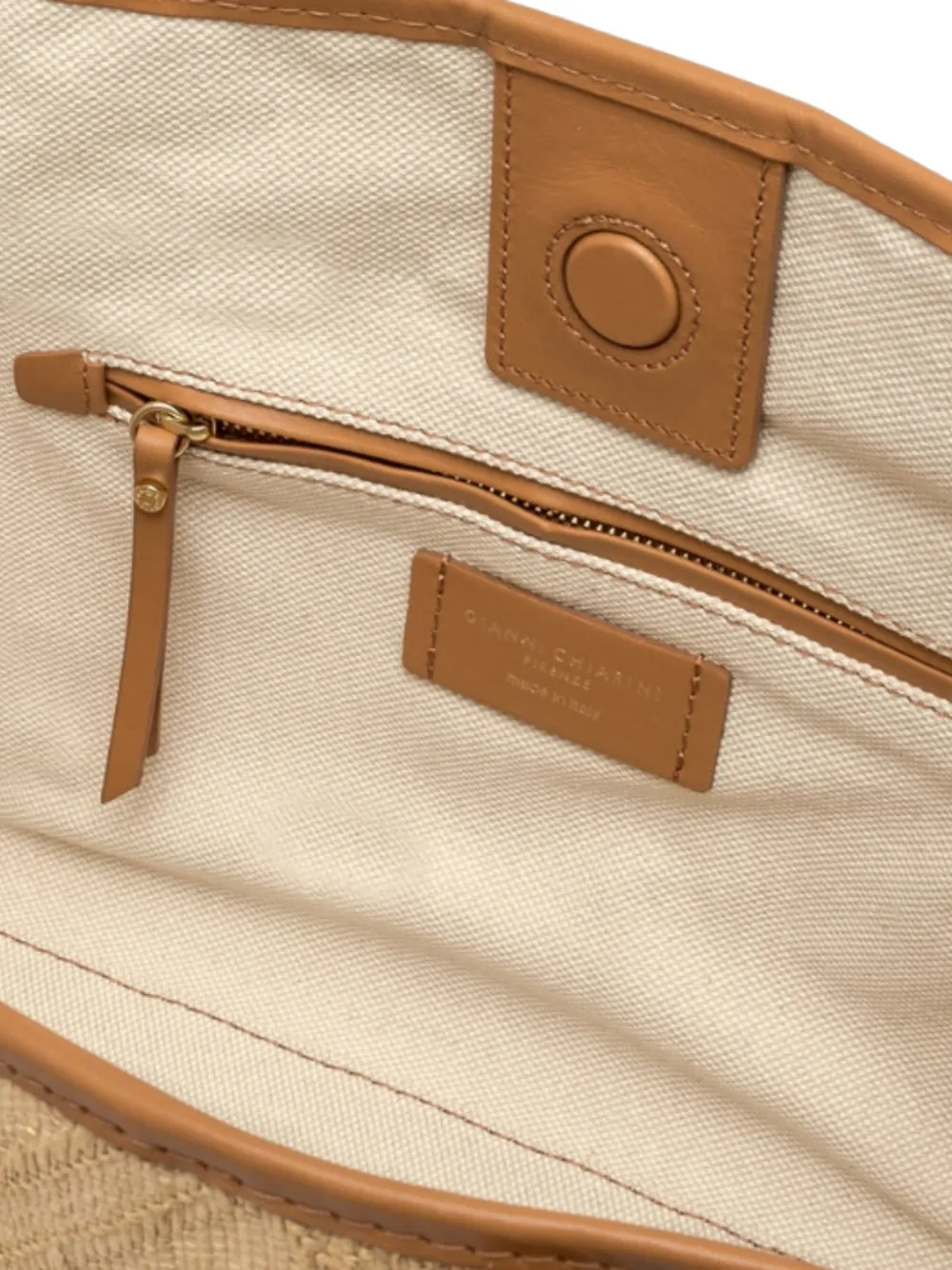 GIANNI CHIARINI Marcella 32 shopper met geknoopt detail Beige