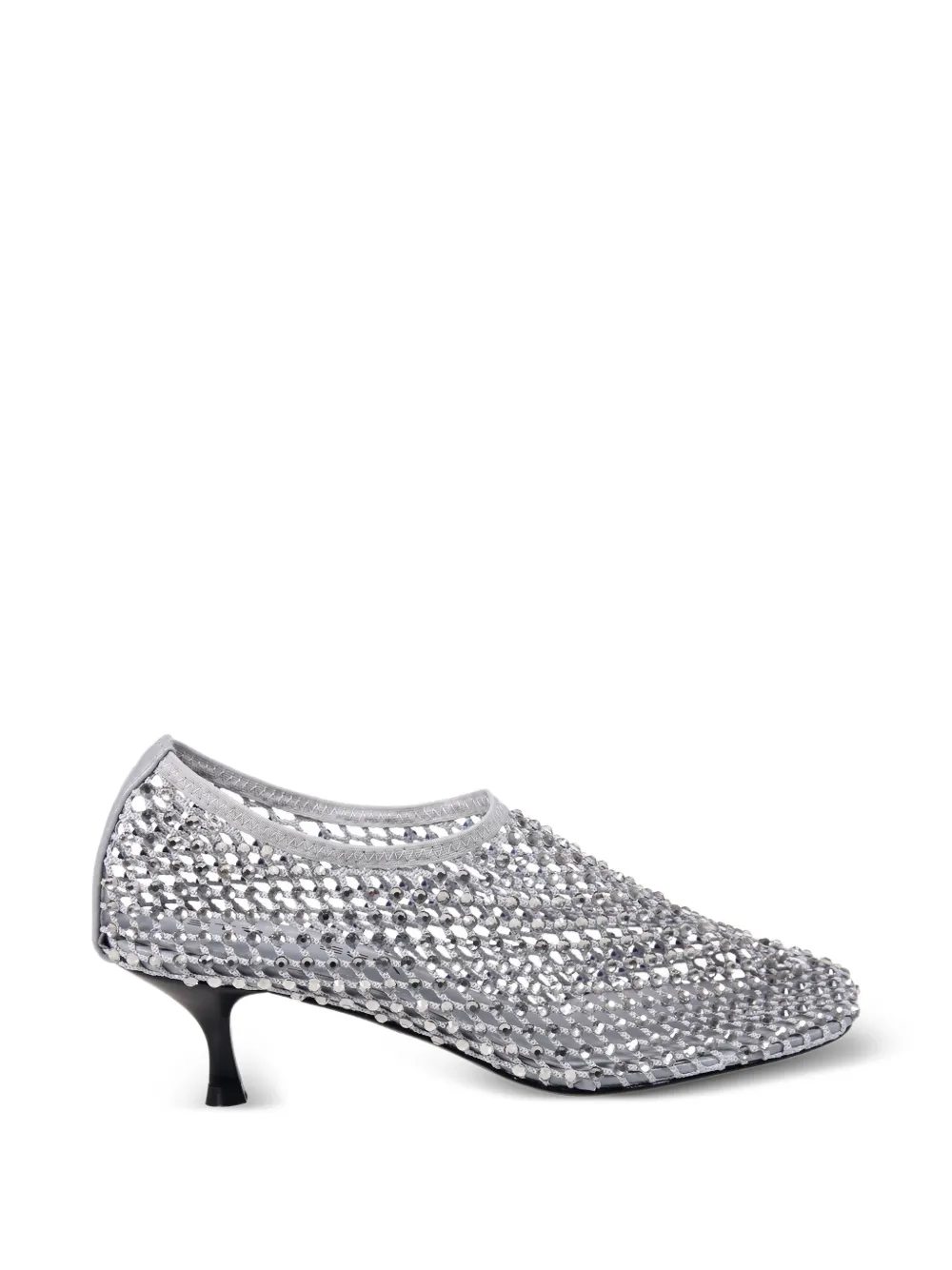 strategia shoes Connie embellished net pumps - Bianco
