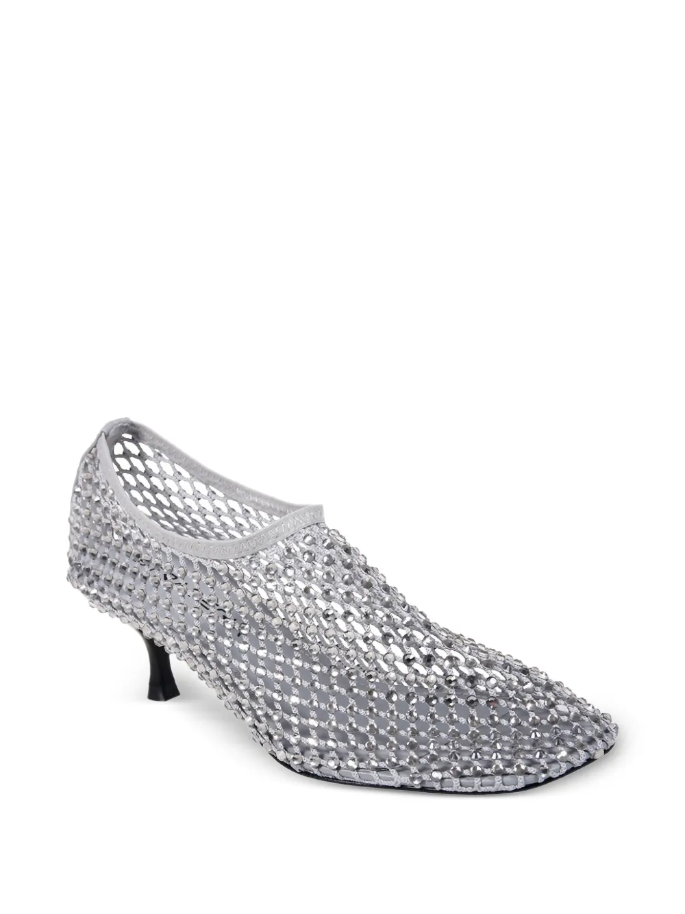 strategia shoes Connie verfraaide net pumps Wit