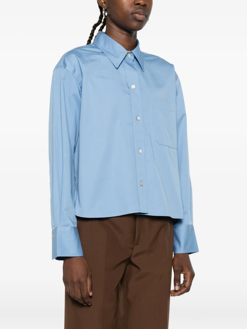  Vince Chemise à Poches Poitrine - Bleu 