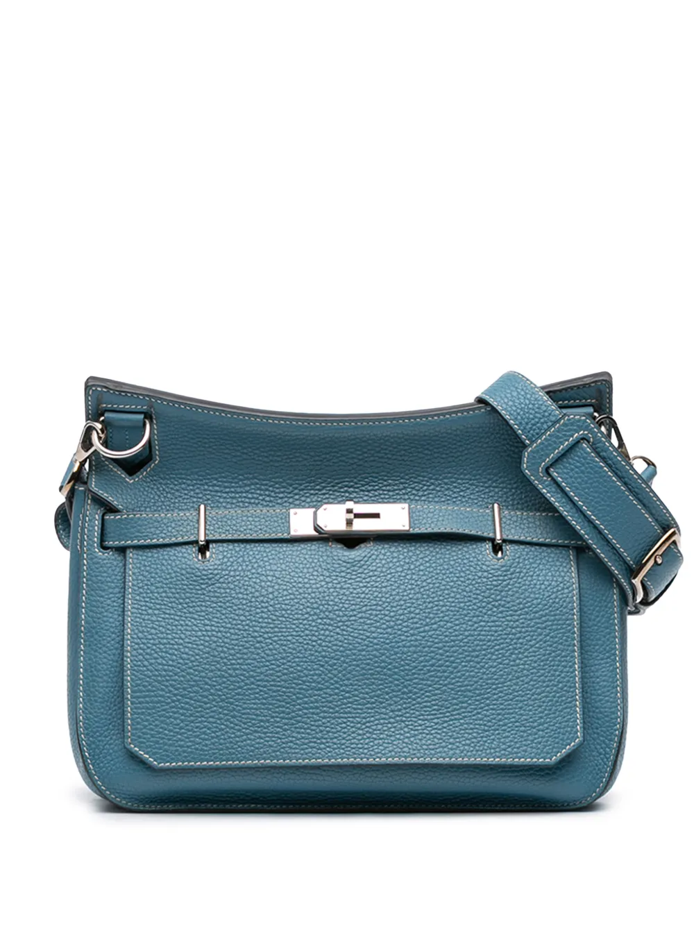 Hermès Pre-Owned 2015 Clemence Jypsiere 28 crossbody bag - Blu