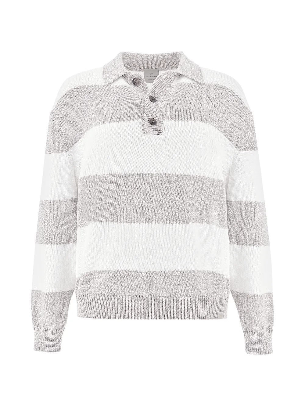 Paul & Shark striped knit polo shirt - Toni neutri