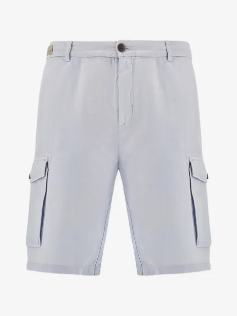 Paul & Shark garment-dyed cargo-pockets bermuda shorts