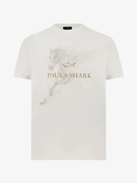 Paul & Shark Year of the Horse printED cotton T-shirt