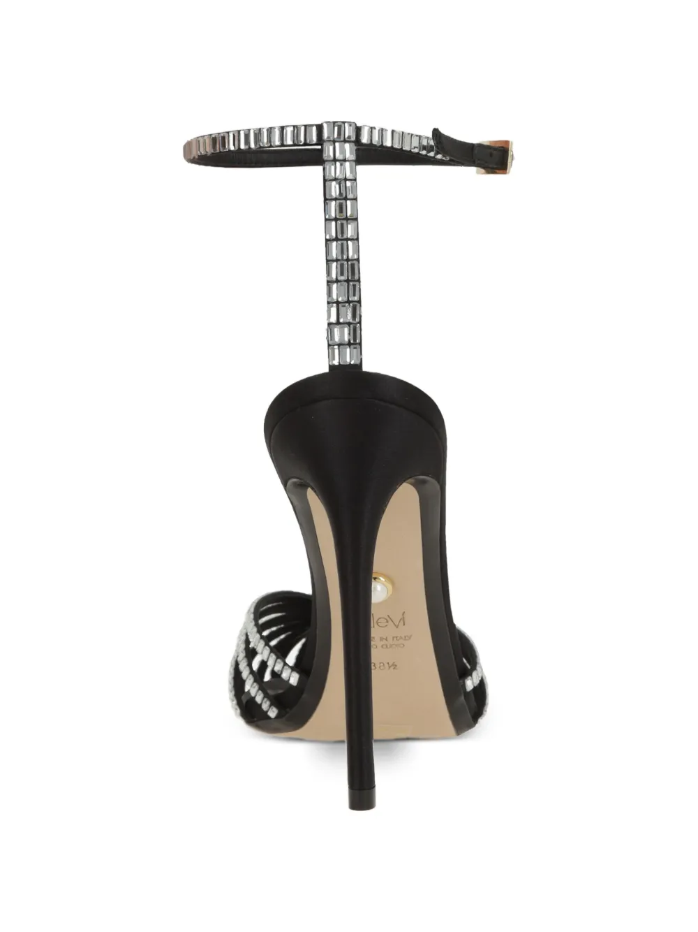 Alevì Sandalen verfraaid met kristallen Zwart