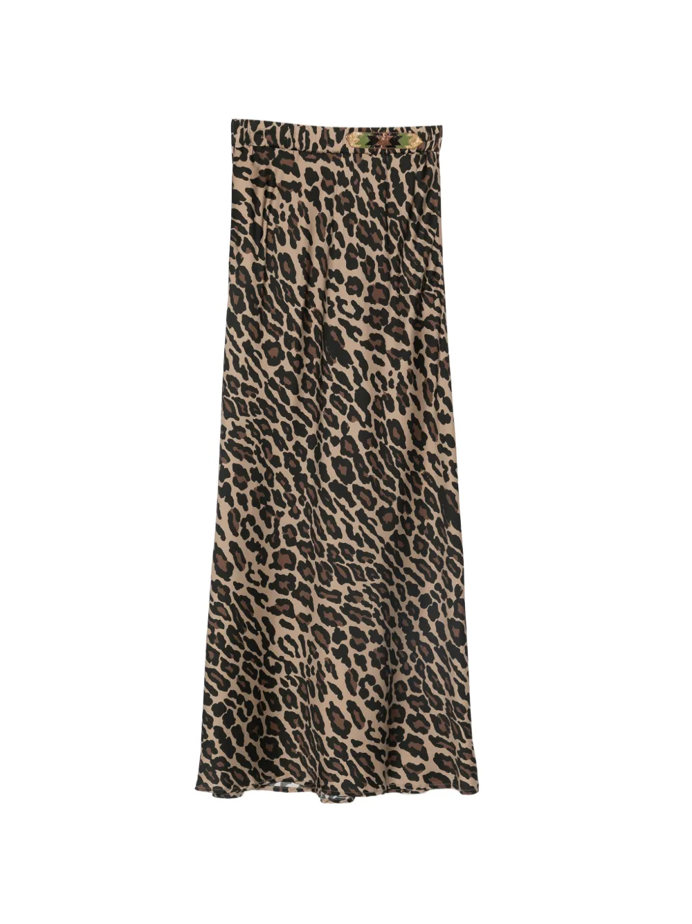 Bazar Deluxe leopard-pattern midi skirt - Marrone