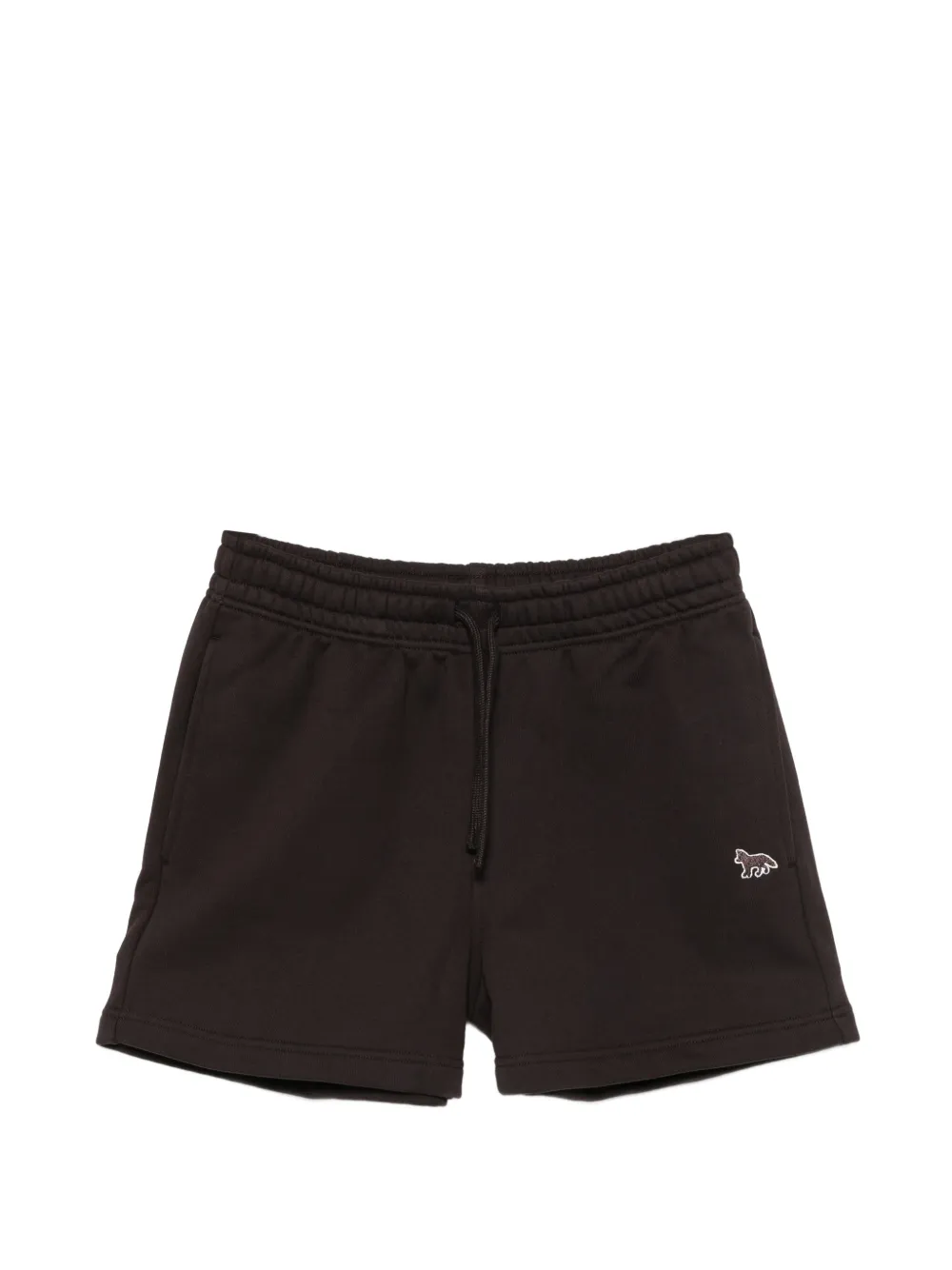 Maison Kitsuné drawstring fox-motif shorts - Marrone