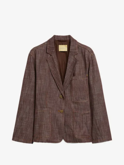 MOMONÌ Shins single-breasted denim jacket