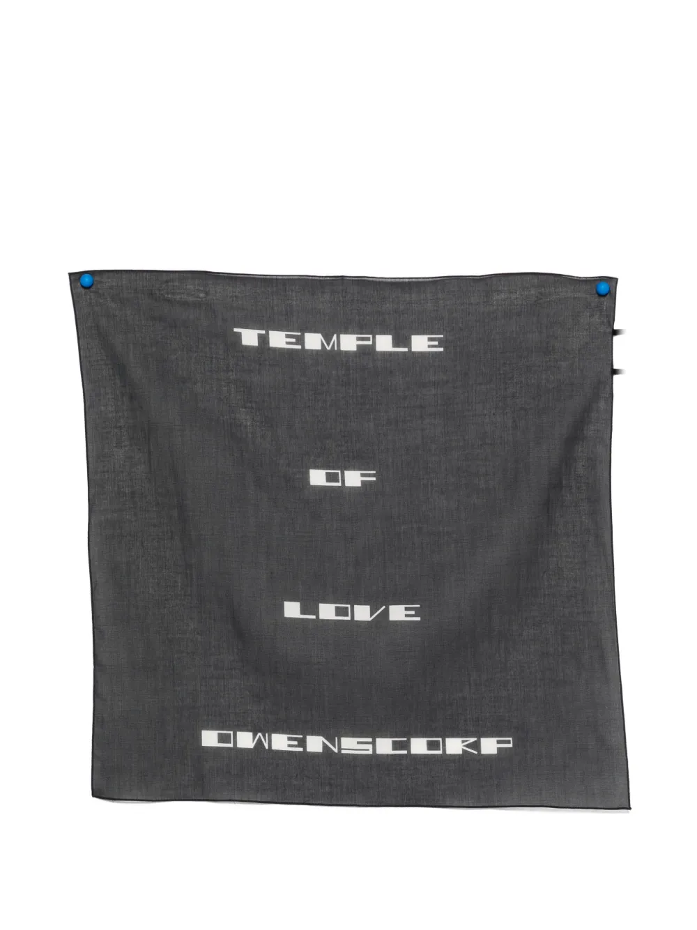 Rick Owens DRKSHDW graphic-print scarf - Nero